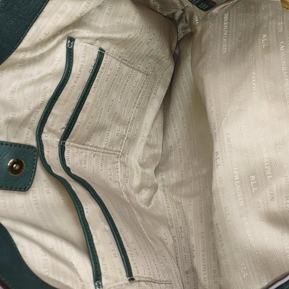 Lauren Ralph Lauren "Governor" Leather Tote Bag - Picture 11 of 15